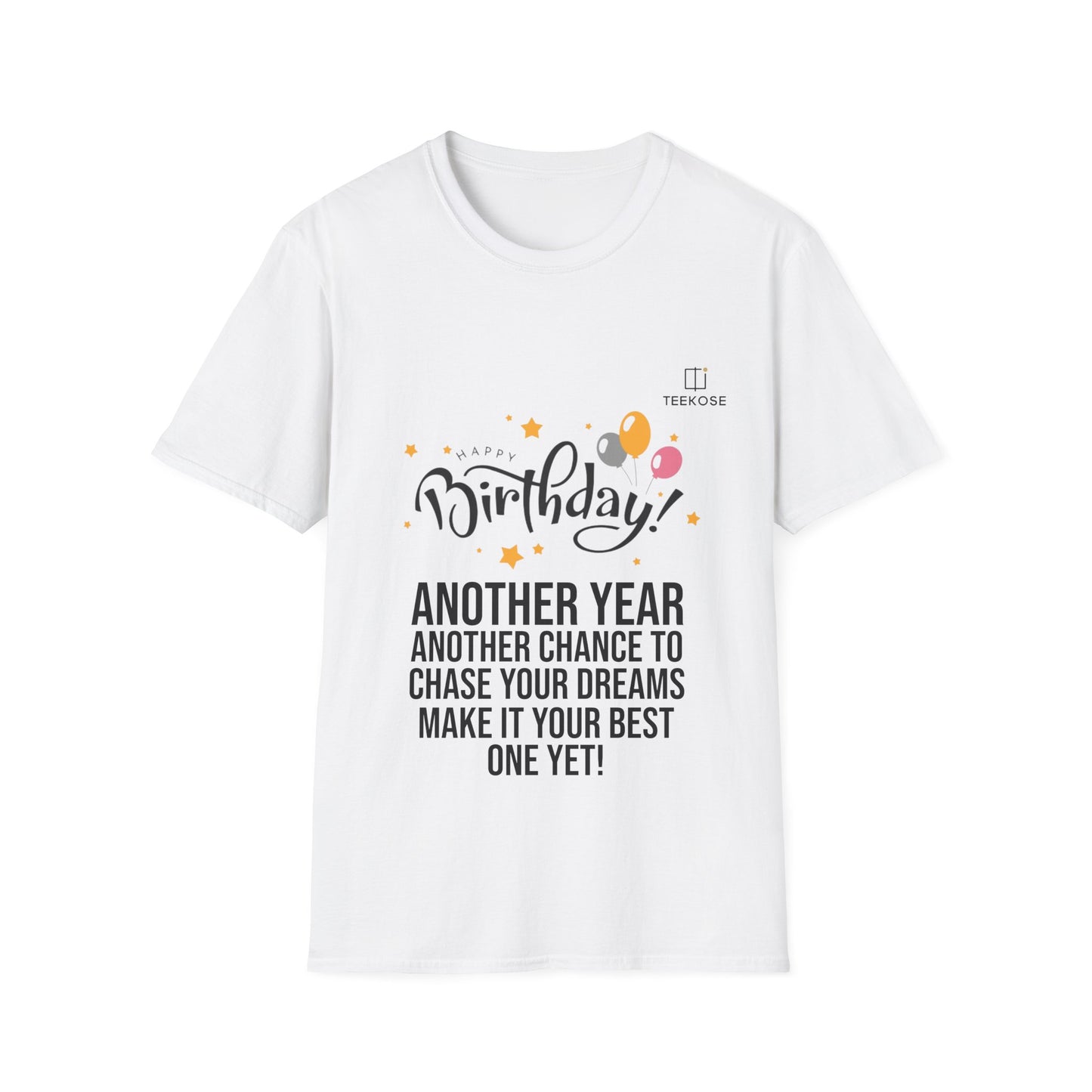 Softstyle Happy Birthday T-Shirt